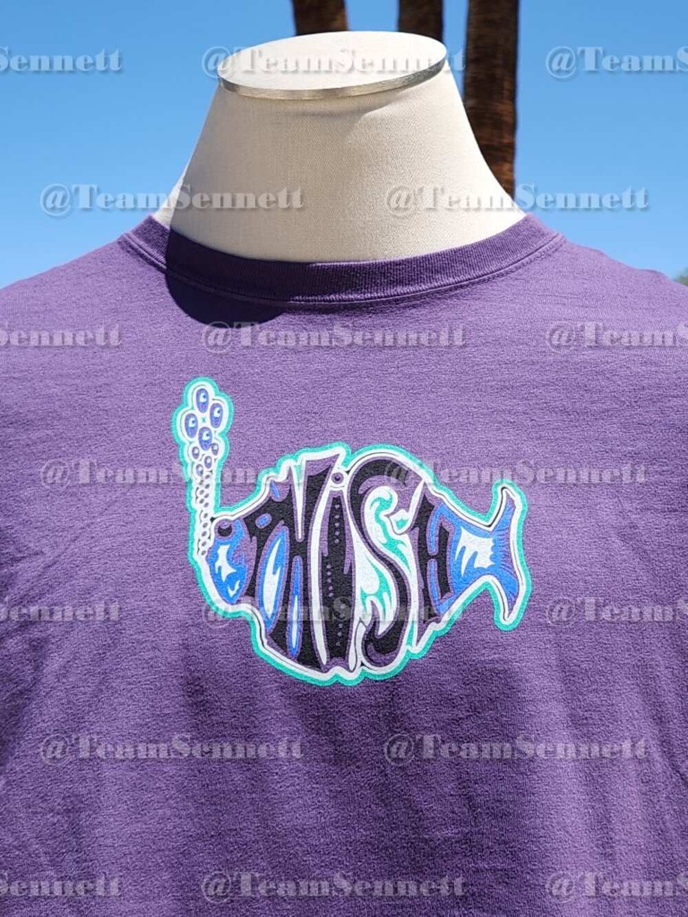 2026 Phish Sphere Shirt - Purple Fish Design with Roulette Wheel on Back